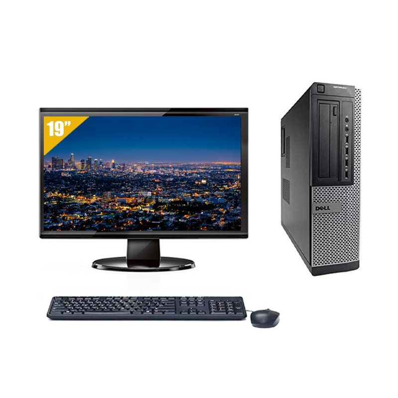 Dell Optiplex 390 Desktop Celeron avec Écran 19 pouces 8Go RAM 240Go SSD Windows 10