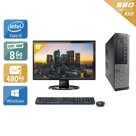 Dell Optiplex 390 Desktop i3 avec Écran 19 pouces 8Go RAM 480Go SSD Windows 10