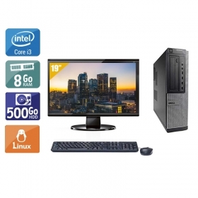 Dell Optiplex 390 Desktop i3 avec Écran 19 pouces 8Go RAM 500Go HDD Linux