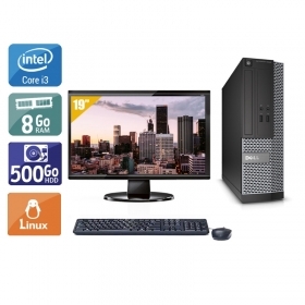 Dell Optiplex 390 SFF i3 avec Écran 19 pouces 8Go RAM 500Go HDD Linux