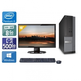 Dell Optiplex 390 SFF Pentium G Dual Core avec Écran 19 pouces 8Go RAM 500Go HDD Windows 10
