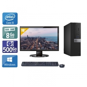 Dell Optiplex 5040 SFF i5 avec Écran 19 pouces 8Go RAM 500Go HDD Windows 10
