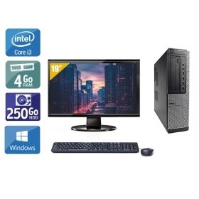 Dell Optiplex 7010 Desktop i3 avec Écran 19 pouces 4Go RAM 250Go HDD Windows 10