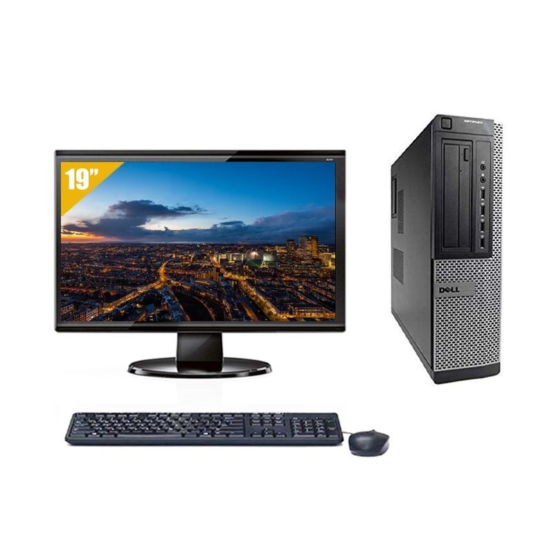 Dell Optiplex 7010 Desktop i7 avec Écran 19 pouces 8Go RAM 480Go SSD Windows 10