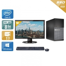 Dell Optiplex 390 Tower i5 avec Écran 19 pouces 8Go RAM 1To SSD Windows 10