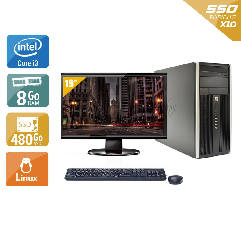 Acheter HP Compaq Pro 6200 Tower i3 + Écran - 19'' 8Go RAM 480Go SSD Linux Bon étatOccasion certifiée reconditionnée Bon état - 265,83 € HP Compaq Pro 6200 Tower i3 + Écran - 19'' 8Go RAM 480Go SSD Linux Bon étatOccasion certifiée reconditionnée Bon état - reconditionné disponible sur Kiatoo