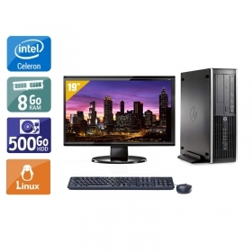 HP Compaq Pro 6300 SFF Celeron Dual Core avec Écran 19 pouces 8Go RAM 500Go HDD Linux