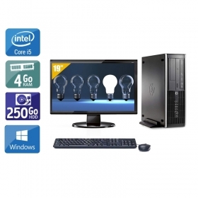 HP Compaq Pro 6300 SFF i5 avec Écran 19 pouces 4Go RAM 250Go HDD Windows 10