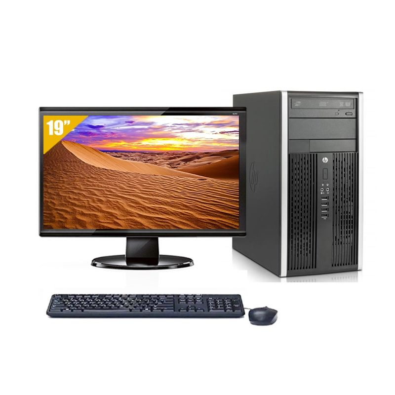 HP Compaq Pro 6305 Tower AMD A4 avec Écran 19 pouces 8Go RAM 240Go SSD Windows 10