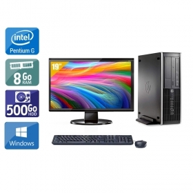 HP Compaq Pro 6200 SFF Pentium G Dual Core avec Écran 19 pouces 8Go RAM 500Go HDD Windows 10