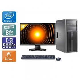 HP Compaq Elite 8100 Tower Pentium G Dual Core avec Écran 19 pouces 8Go RAM 500Go HDD Linux
