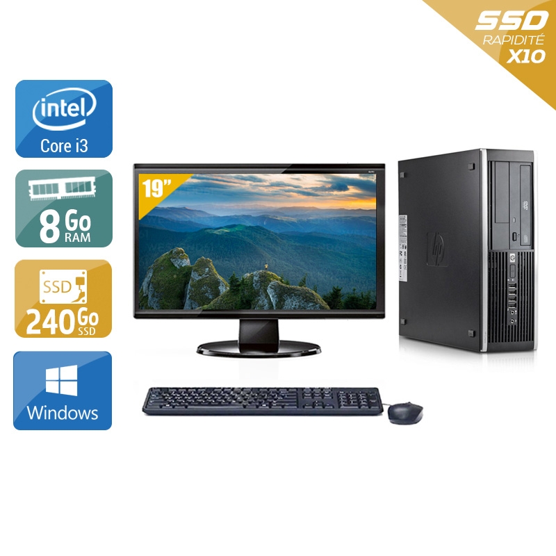 Acheter HP Compaq Elite 8100 SFF i3 + Écran - 19'' 8Go RAM 240Go SSD Windows 10 Bon étatOccasion certifiée reconditionnée Bon état - 224,17 € HP Compaq Elite 8100 SFF i3 + Écran - 19'' 8Go RAM 240Go SSD Windows 10 Bon étatOccasion certifiée reconditionnée Bon état - reconditionné disponible sur Kiatoo