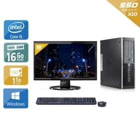 HP Compaq Elite 8100 SFF i5 avec Écran 19 pouces 16Go RAM 1To SSD Windows 10