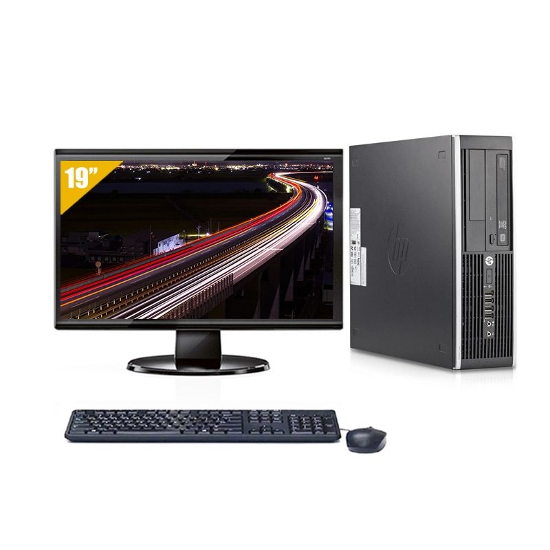 HP Compaq Elite 8200 SFF i5 avec Écran 19 pouces 8Go RAM 480Go SSD Windows 10