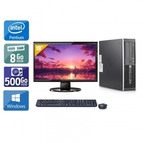 HP Compaq Elite 8200 SFF Pentium G Dual Core avec Écran 19 pouces 8Go RAM 500Go HDD Windows 10