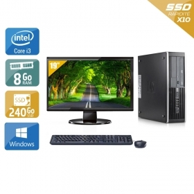 HP Compaq Elite 8300 SFF i3 avec Écran 19 pouces 8Go RAM 240Go SSD Windows 10
