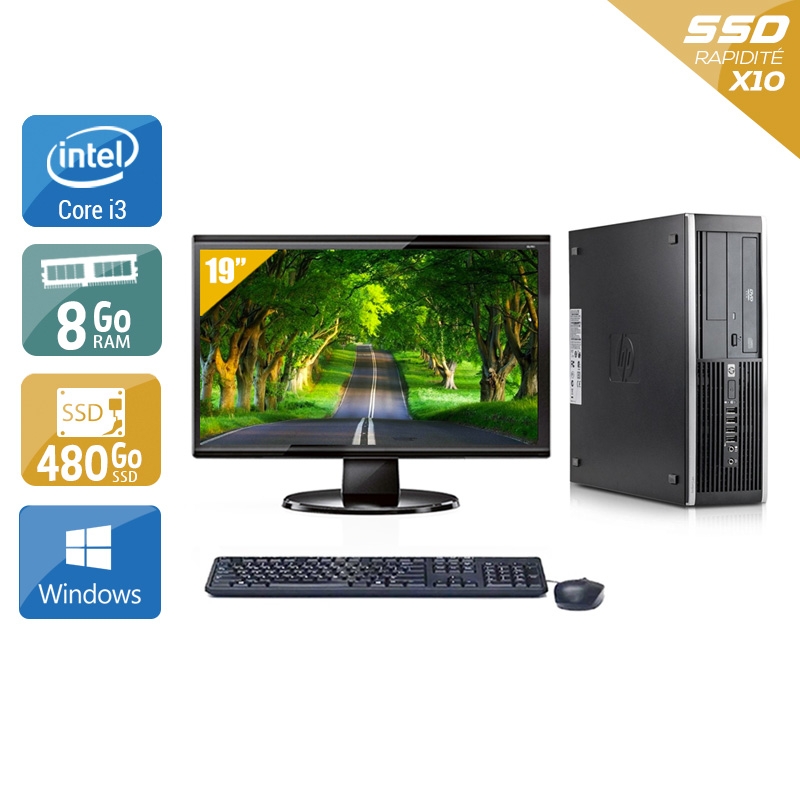 Acheter HP Compaq Elite 8300 SFF i3 + Écran - 19'' 8Go RAM 480Go SSD Windows 10 Très bon étatOccasion certifiée reconditionnée Bon état - 307,50 € HP Compaq Elite 8300 SFF i3 + Écran - 19'' 8Go RAM 480Go SSD Windows 10 Très bon étatOccasion certifiée reconditionnée Bon état - reconditionné disponible sur Kiatoo