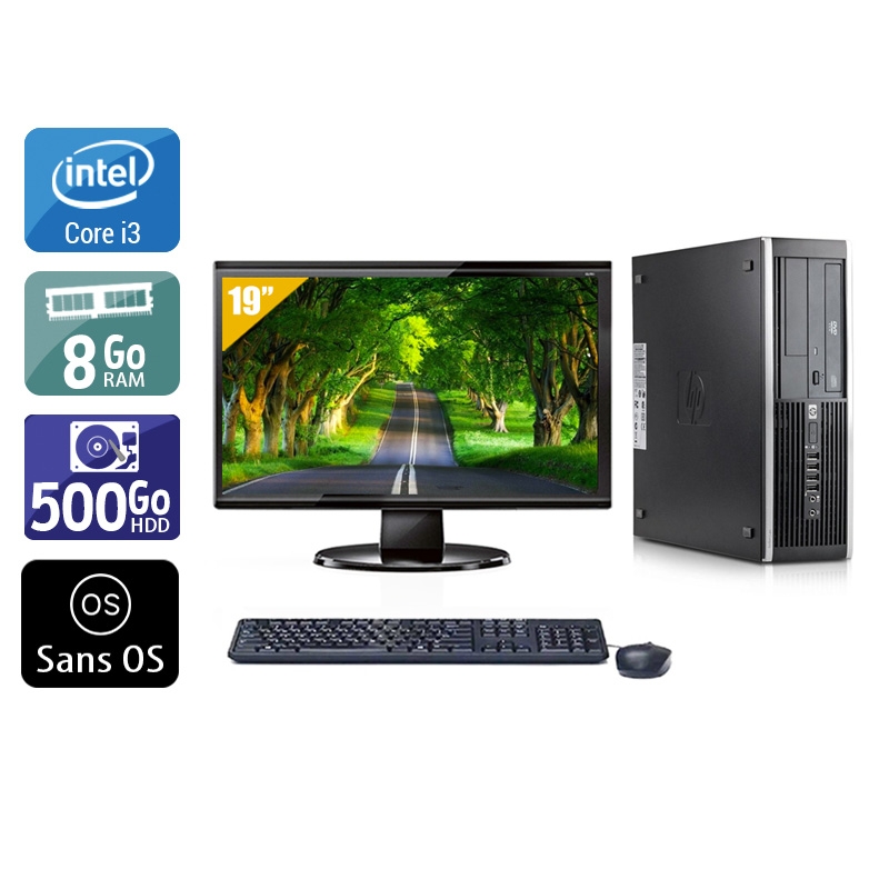 Acheter HP Compaq Elite 8300 SFF i3 + Écran - 19'' 8Go RAM 500Go HDD Sans OS Très bon étatOccasion certifiée reconditionnée Bon état - 265,84 € HP Compaq Elite 8300 SFF i3 + Écran - 19'' 8Go RAM 500Go HDD Sans OS Très bon étatOccasion certifiée reconditionnée Bon état - reconditionné disponible sur Kiatoo
