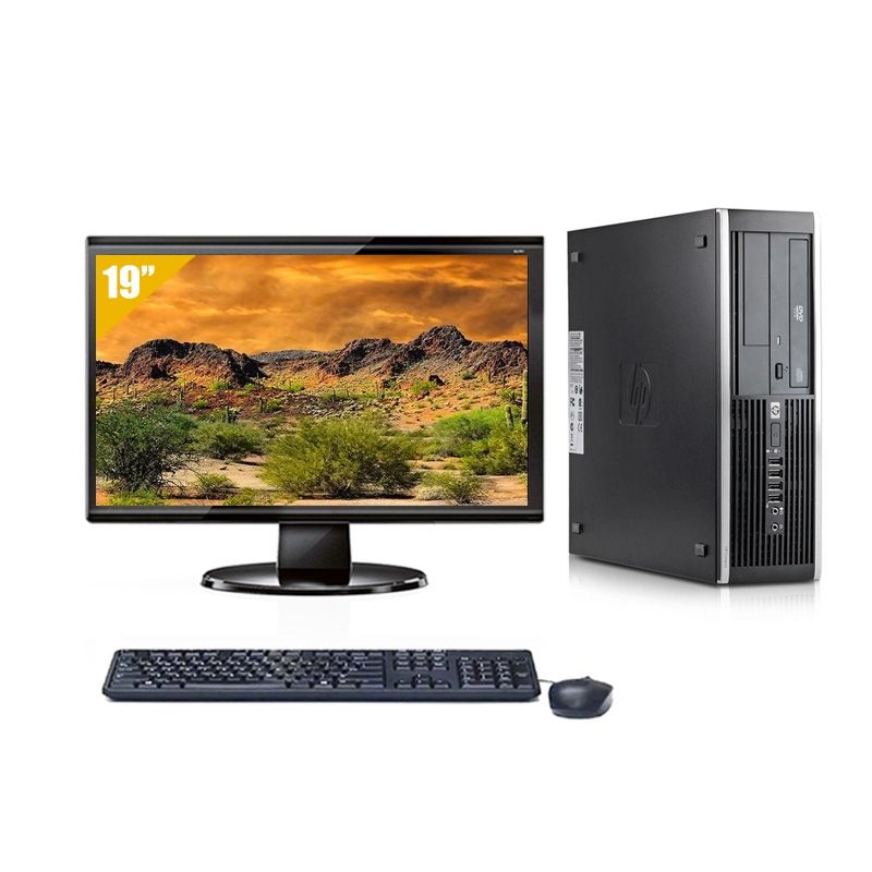 HP Compaq Elite 8300 SFF i5 avec Écran 19 pouces 8Go RAM 240Go SSD Linux