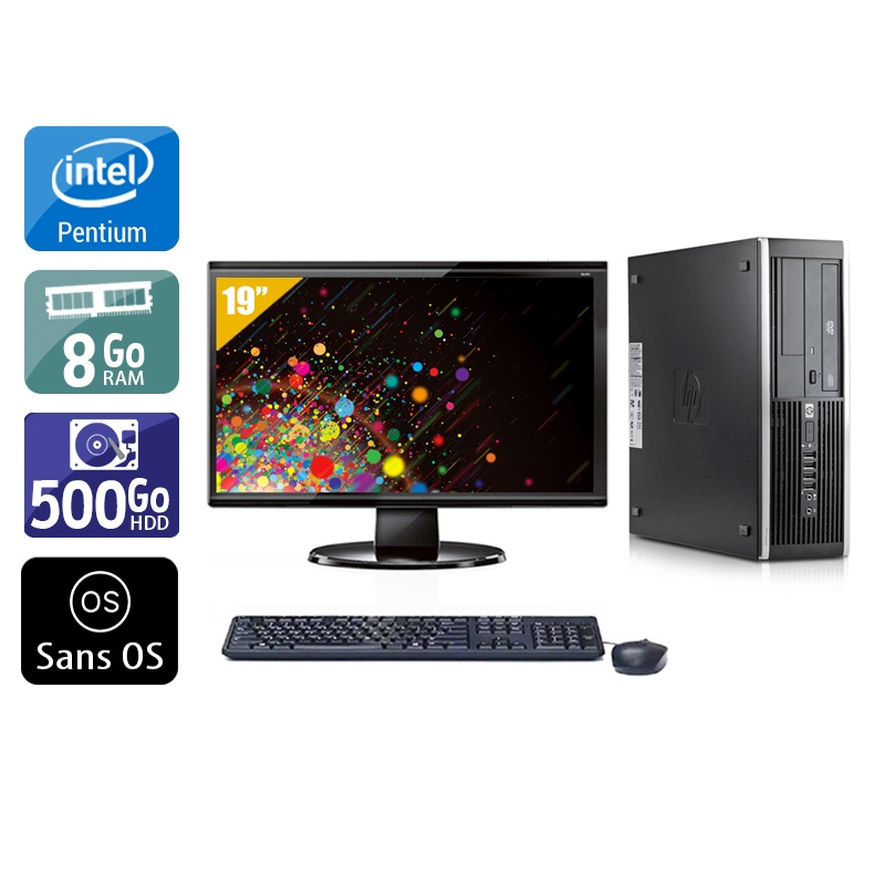 Acheter HP Compaq Elite 8300 SFF Pentium G Dual Core + Écran - 19'' 8Go RAM 500Go HDD Sans OS Bon étatOccasion certifiée reconditionnée Bon état - 257,50 € HP Compaq Elite 8300 SFF Pentium G Dual Core + Écran - 19'' 8Go RAM 500Go HDD Sans OS Bon étatOccasion certifiée reconditionnée Bon état - reconditionné disponible sur Kiatoo