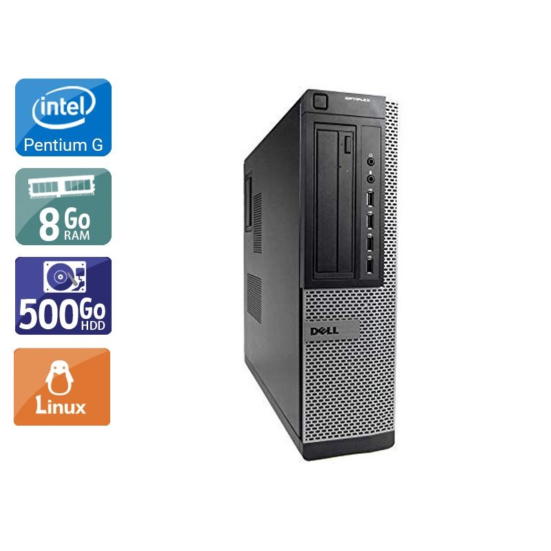 Dell Optiplex 7010 Desktop Pentium G Dual Core 8Go RAM 500Go HDD Linux