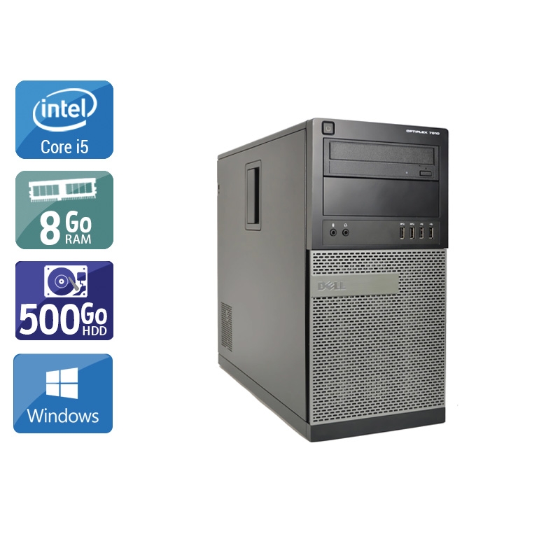 Acheter Dell Optiplex 7010 Tower i5 - 8Go RAM 500Go HDD Windows 10 Très bon étatOccasion certifiée reconditionnée Bon état - 232,50 € Dell Optiplex 7010 Tower i5 - 8Go RAM 500Go HDD Windows 10 Très bon étatOccasion certifiée reconditionnée Bon état - reconditionné disponible sur Kiatoo