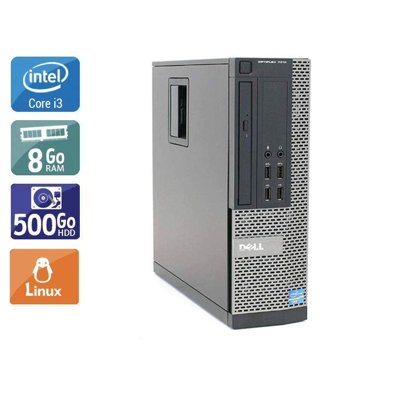 Dell Optiplex 7010 SFF i3 8Go RAM 500Go HDD Linux