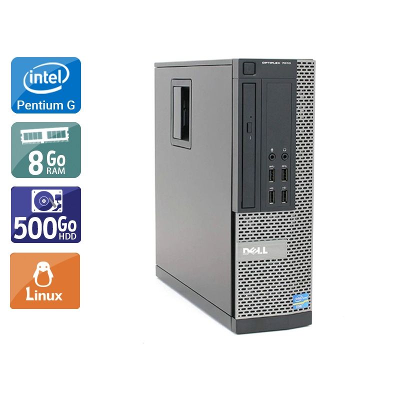 Dell Optiplex 7010 SFF Pentium G Dual Core 8Go RAM 500Go HDD Linux
