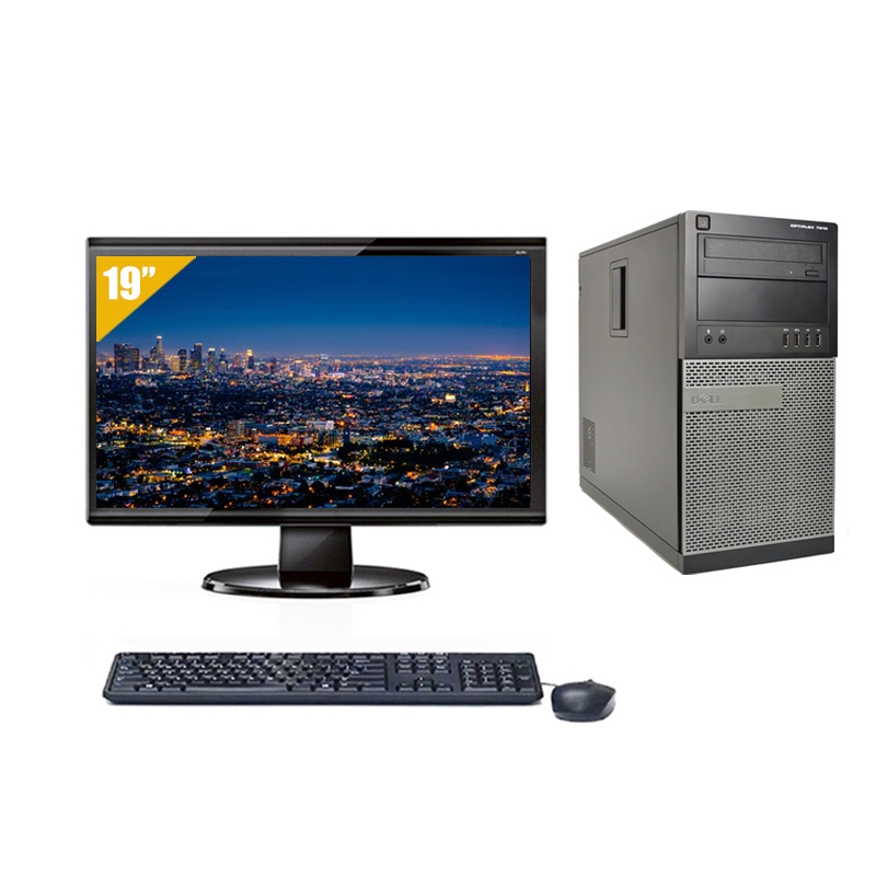 Dell Optiplex 7010 Tower i3 avec Écran 19 pouces 8Go RAM 500Go HDD Sans OS