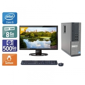 Dell Optiplex 7010 SFF i5 avec Écran 19 pouces 8Go RAM 500Go HDD Linux