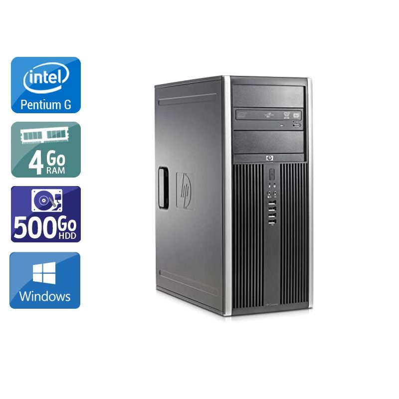 HP Compaq dc5700 Tower Pentium G Dual Core 4Go RAM 500Go HDD Windows 10