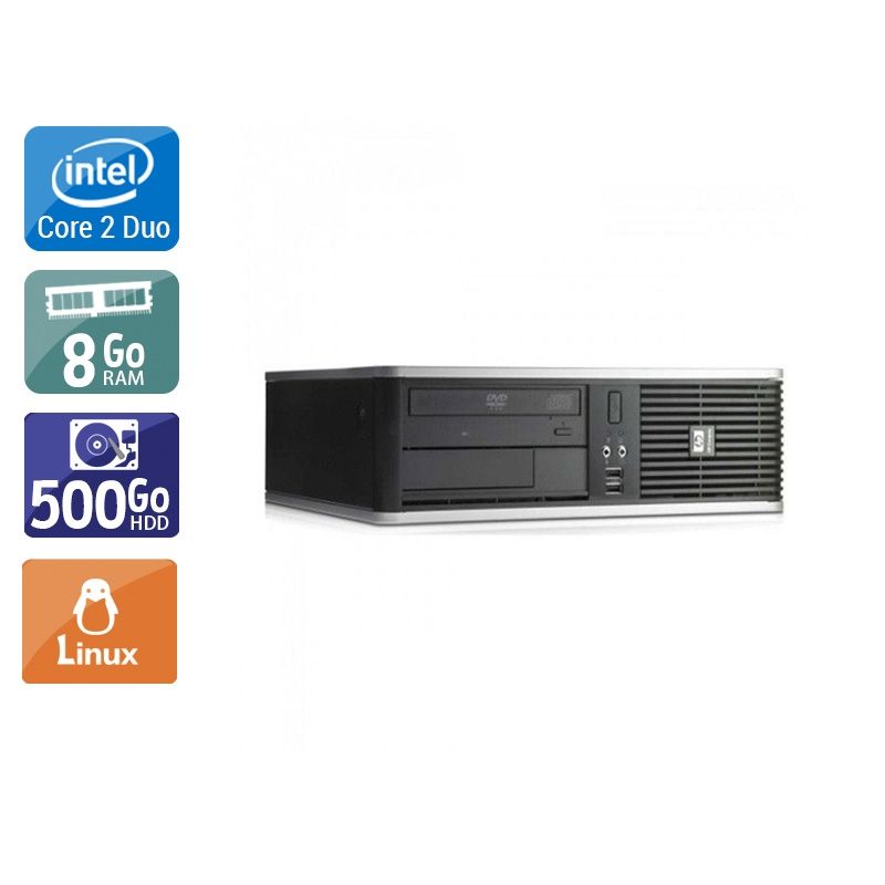 HP Compaq dc7800 SFF Core 2 Duo 8Go RAM 500Go HDD Linux