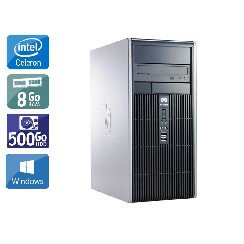 HP Compaq dc7900 Tower Celeron Dual Core 8Go RAM 500Go HDD Windows 10