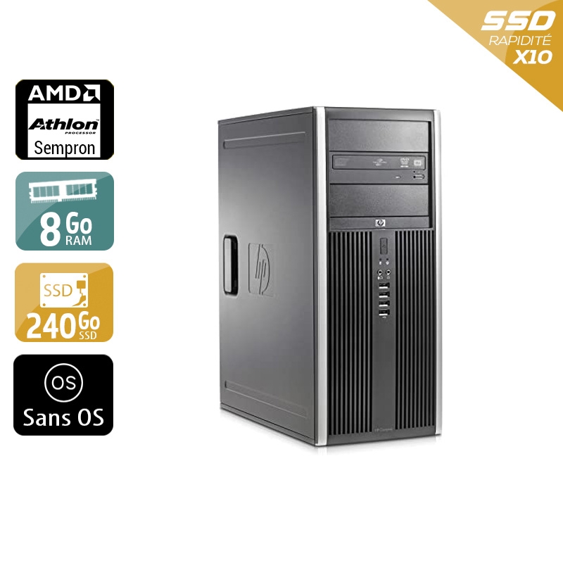 Acheter HP Compaq dc5750 Tower AMD Sempron - 8Go RAM 240Go SSD Sans OS État correctOccasion certifiée reconditionnée Bon état - 165,83 € HP Compaq dc5750 Tower AMD Sempron - 8Go RAM 240Go SSD Sans OS État correctOccasion certifiée reconditionnée Bon état - reconditionné disponible sur Kiatoo