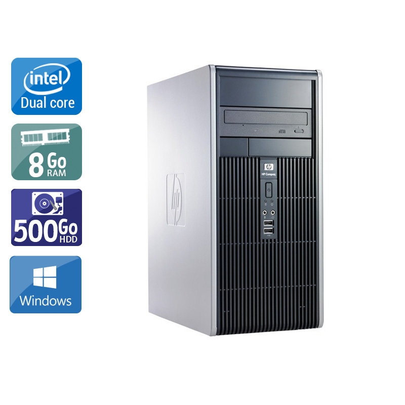 HP Compaq dc5800 Tower Dual Core - 8Go RAM 500Go HDD Windows 10  Bon étatOccasion certifiée reconditionnée Bon état -  reconditionné disponible sur Kiatoo