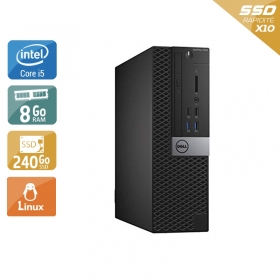 Dell Optiplex 7040 SFF i5 Gen 6 8Go RAM 240Go SSD Linux