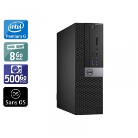 Dell Optiplex 7040 SFF Pentium G Dual Core Gen 6 8Go RAM 500Go HDD Sans OS