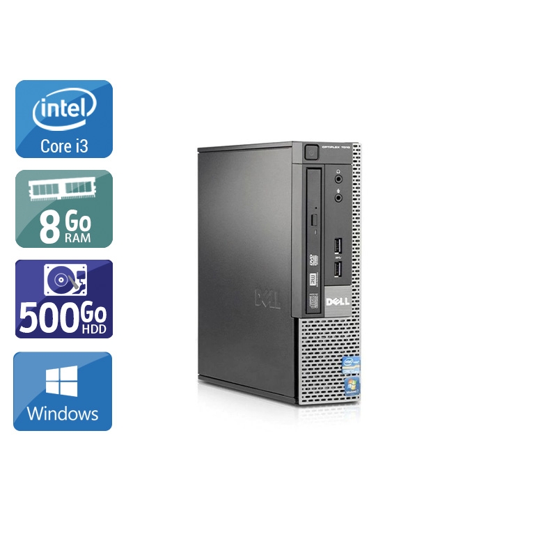 Acheter Dell Optiplex 790 USDT i3 - 8Go RAM 500Go HDD Windows 10 Très bon étatOccasion certifiée reconditionnée Bon état - 232,50 € Dell Optiplex 790 USDT i3 - 8Go RAM 500Go HDD Windows 10 Très bon étatOccasion certifiée reconditionnée Bon état - reconditionné disponible sur Kiatoo