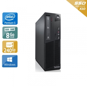 Lenovo ThinkCentre M73 SFF Pentium G Dual Core 8Go RAM 240Go SSD Windows 10