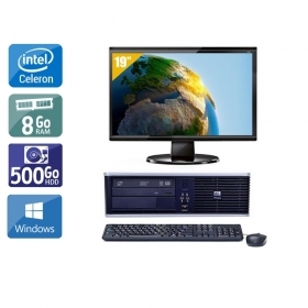 HP Compaq dc7800 SFF Celeron Dual Core avec Écran 19 pouces 8Go RAM 500Go HDD Windows 10