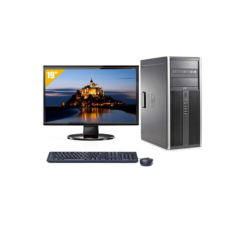 HP Compaq dc7800 Tower Dual Core avec Écran 19 pouces 8Go RAM 480Go SSD Windows 10