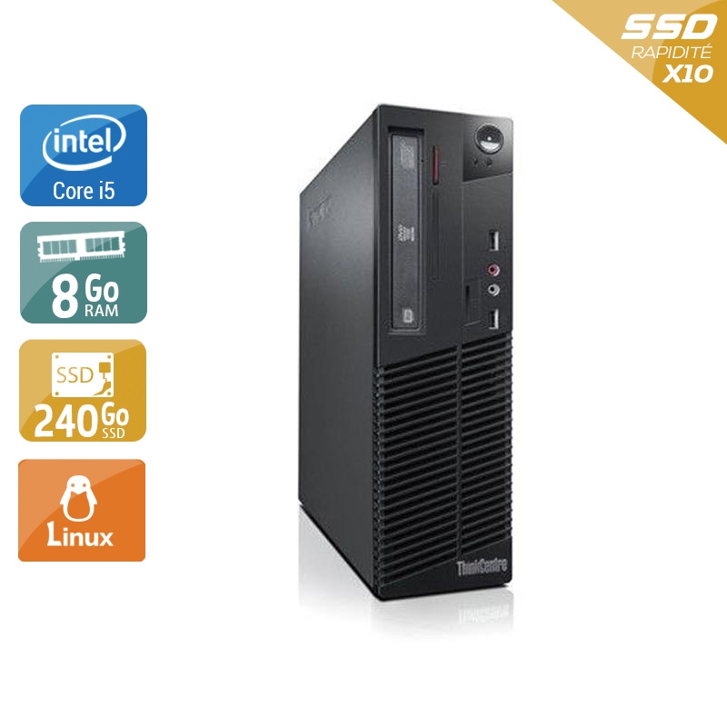 Acheter Lenovo ThinkCentre M71 SFF i5 - 8Go RAM 240Go SSD Linux Bon étatOccasion certifiée reconditionnée Bon état - 190,83 € Lenovo ThinkCentre M71 SFF i5 - 8Go RAM 240Go SSD Linux Bon étatOccasion certifiée reconditionnée Bon état - reconditionné disponible sur Kiatoo