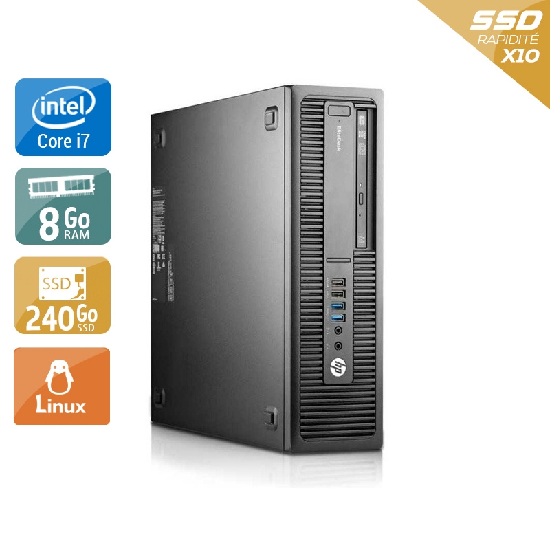 Acheter HP EliteDesk 800 G1 SFF i7 - 8Go RAM 240Go SSD Linux Bon étatOccasion certifiée reconditionnée Bon état - 190,83 € HP EliteDesk 800 G1 SFF i7 - 8Go RAM 240Go SSD Linux Bon étatOccasion certifiée reconditionnée Bon état - reconditionné disponible sur Kiatoo