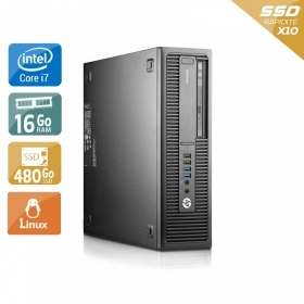 HP EliteDesk 800 G1 SFF i7 16Go RAM 480Go SSD Linux