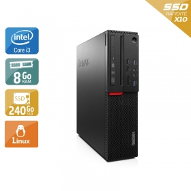 Lenovo ThinkCentre M800 SFF i3 Gen 6 8Go RAM 240Go SSD Linux