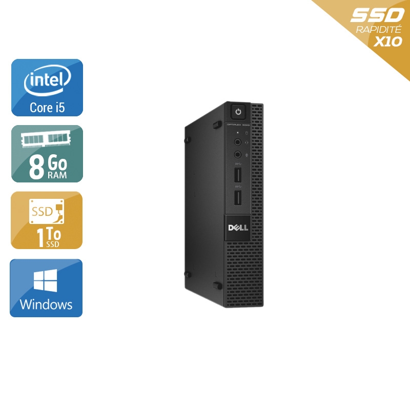 Dell Optiplex 9020M USDT i5 - 8Go RAM 1To SSD Windows 10  Bon étatOccasion certifiée reconditionnée Bon état -  reconditionné disponible sur Kiatoo