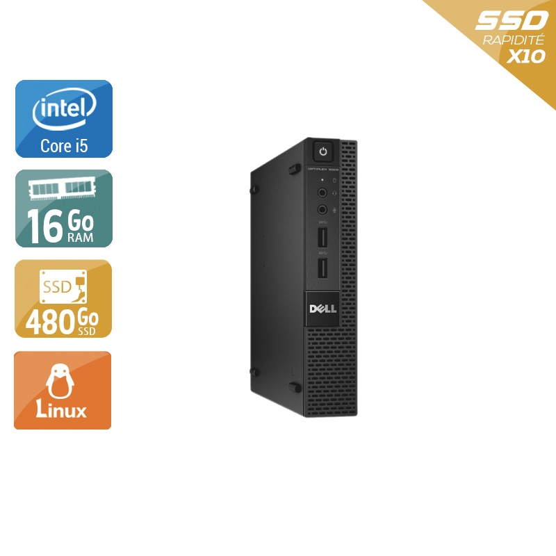 Dell Optiplex 9020M USDT i5 16Go RAM 480Go SSD Linux