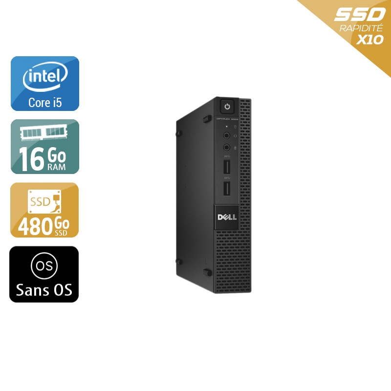 Dell Optiplex 9020M USDT i5 - 16Go RAM 480Go SSD Sans OS  Bon étatOccasion certifiée reconditionnée Bon état -  reconditionné disponible sur Kiatoo