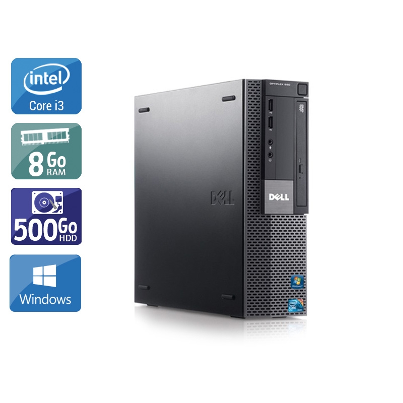 Dell Optiplex 980 SFF i3 8Go RAM 500Go HDD Windows 10