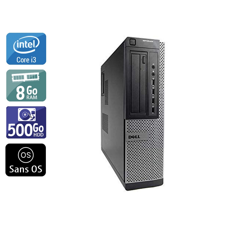 Dell Optiplex 990 Desktop i3 8Go RAM 500Go HDD Sans OS